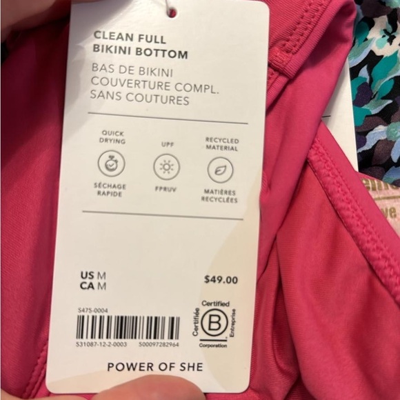 💗 Athleta Clean Full Bikini Bottom // Salvia Pink - Picture 11 of 14